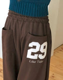 Vermi Number Patch Banding Strap Snap Button Training Long Pants