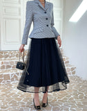 Pierre Double Tulle Banding Skirt