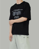 Bling lettering short sleeve t-shirt