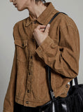 Ribbed Crop Corduroy Jacket