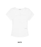 W Basic Henley Neck T-shirt