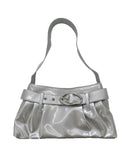 Kiromil Glossy Shirring Belt Shoulder Bag