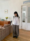 Tahui Snap Bijo Wide Cotton Pants