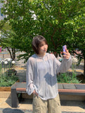Ontone Summer Linen Hood Cardigan