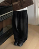 Eddie Brushed Vintage Wide Denim Pants