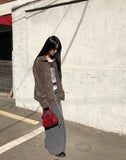 [Quilted lining] Corn Collar Two-Way Blouson Jacket