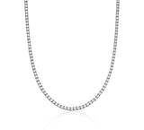 Essence Silver (W) 4 Prong Tennis Necklace 3.0mm