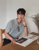 Cornell Waffle Collar Short Sleeve Knit