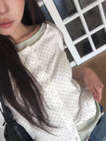 [MADE] Lion Dot Round Three Quarter Sleeve T-Shirt Cardigan