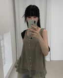 Jeje Vintage Lace Sleeveless