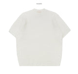 Het Twist Short Sleeve Knit