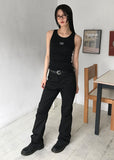 SHIRRING BOOTCUT PT