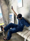 Line Brush Wide Denim