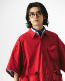 [AG] Slather Utility Pocket Half Shirt