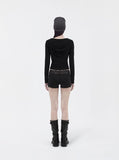 [mnem] Fold Hood Tee