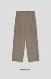 Fold Two Tuck Wide Slacks