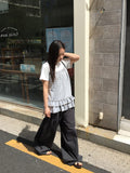 Chier Belt Set Cotton Wide Banding Pants