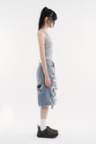 Anaheim distressed bermuda denim pants