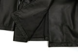 Lambskin Overfit Single Stand Jacket Woman