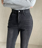 Andanti Brushed Washed Bootcut Denim Pants Basic