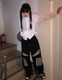 LOUD SHIRRING ZIP-UP