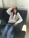 Moselle Wool Angora Boxy Overfit Cardigan