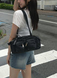 Poba Daily Pocket Baguette Shoulder Bag