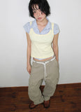 HERRINGBONE CARGO PANTS