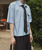 Holden Stripe Crop Shirt