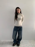 Soyan denim wide pants