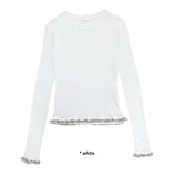 TENCEL FRILL SLEEVE T