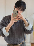 Cord Cable Round Knit