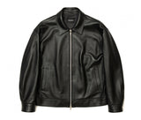 [Real Leather] Lambskin Overfit Single Jacket