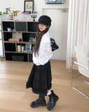 Eti Frill Tiered Midi Skirt