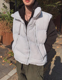 Lowsy Wave Zipper Padded Vest
