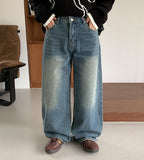 Muden Washed Denim Wide Pants