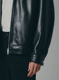 Fox Leather Overfit Single Jacket