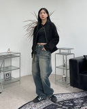 Cambe Washing Wide Denim Pants