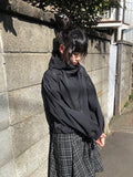 E-ring String Windbreaker Hood Zip-up