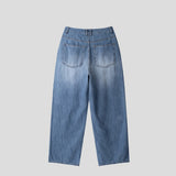 Lovey Linen Wide Denim Pants