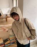 Pdon Pocket String Crop Hood Jumper