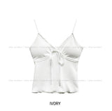 Sherry Ribbon Lace Ribbed Sleeveless