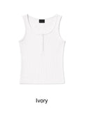 Olte Button Ribbed Sleeveless