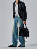 Real point brush denim