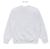 Pebble brushed incision sweatshirt