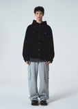 HEM BUTTON UTILITY CARGO SWEATPANTS