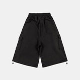Maxi cargo wide sweat capri pants