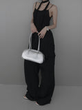 Riru Wrinkle Scarf Sleeveless One Piece