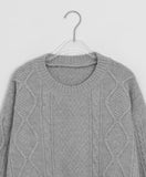 Higel Color Cable Round Knit