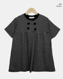 Burnett Double-Button Short Sleeve T-Shirt
